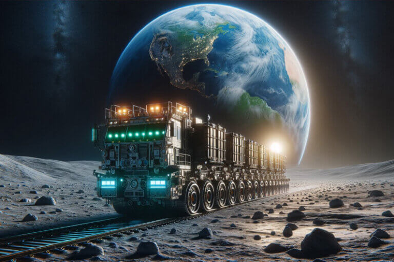 Empresa ganhou um contrato para construir uma ferrovia na Lua